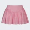 Thia mini-rok met strikdetail en broderie anglaise in zachtroze