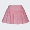 Thia mini-rok met strikdetail en broderie anglaise in zachtroze