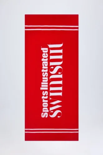 Toalla Logo strandlaken in Fiery Red