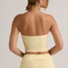Verna Modal strapless crop top in botergeel
