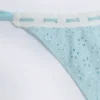 Vernazza broderie anglaise bikinibroekjes met strikjes aan de zijkant in poederblauw