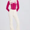 Waterdichte hoge broek met bretels in Ice