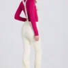 Waterdichte hoge broek met bretels in Ice