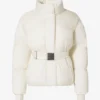 Waterdichte oversized ski-jas met riem in Ice