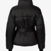 Waterdichte oversized ski-jas met riem in zwart