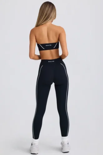 Zachte Active Contrast-legging in zwart