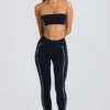 Zachte Active Contrast-legging in zwart