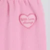 Zachte katoenen jersey joggingbroek met middelhoge taille en wijde pijpen in babyroze