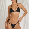 Kairo stringbikini met strikjes aan de zijkant  in zwart