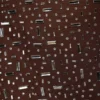 Zeta doorschijnende mini-A-lijnjurk met versieringen en lange mouwen in Deep Cocoa